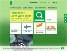 Tablet Screenshot of gruenewoche.com