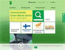 Tablet Screenshot of gruenewoche.de